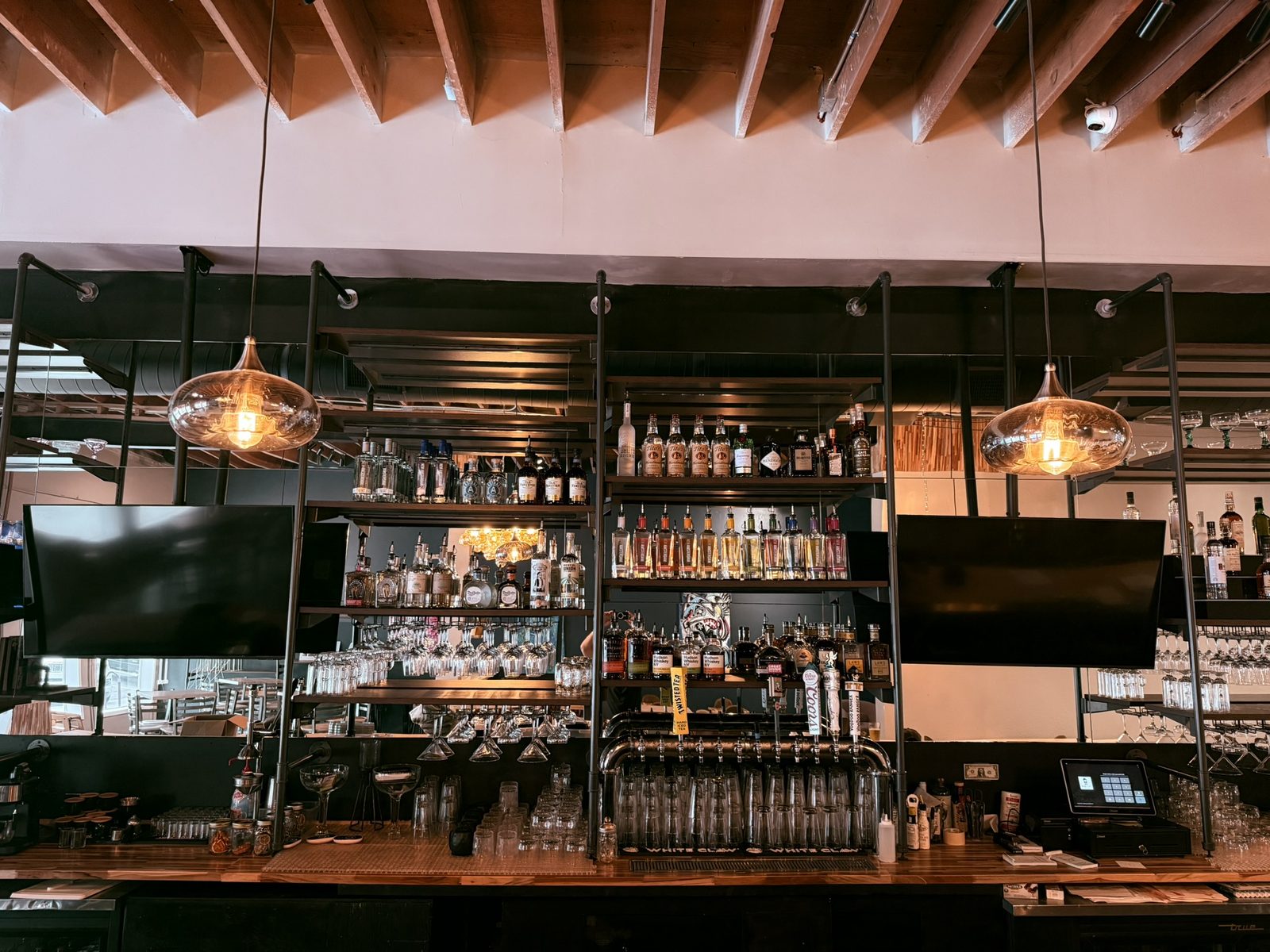 Back bar at Olde Town Social